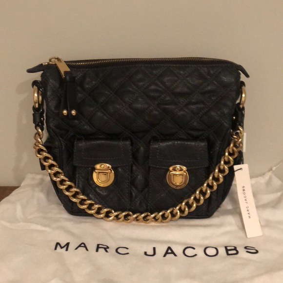 Marc Jacobs Handbags - Marc Jacobs Vintage Black Quilted Leather Handbag